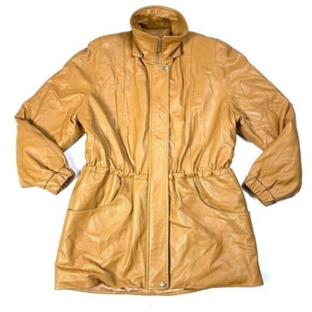Damselle Nordstrom Drawstring Waist Leather‎ Jacket